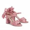 LoveShackFancy Shoes Merle Bow Heels