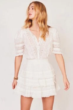 LoveShackFancy Quincy Mini Dress Dresses