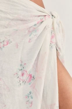 LoveShackFancy Rosa Beaux Linen Beach Throw 11 LoveShackFancy Rosa Beaux Linen Beach Throw