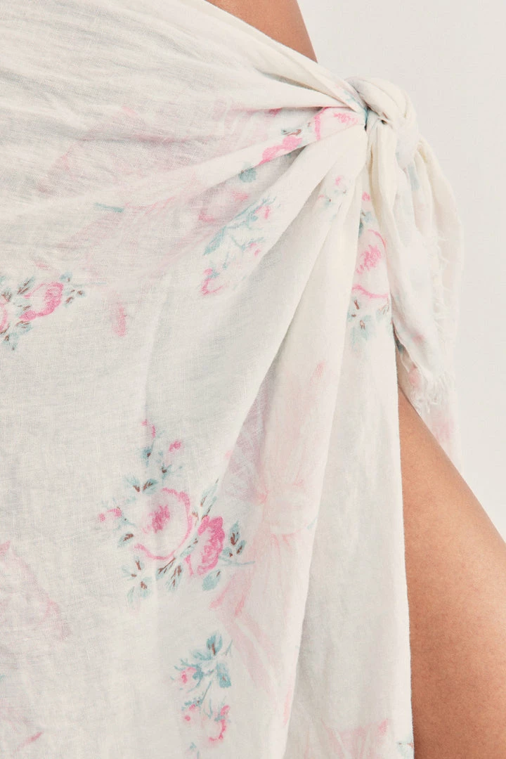 LoveShackFancy Rosa Beaux Linen Beach Throw 6 LoveShackFancy Rosa Beaux Linen Beach Throw