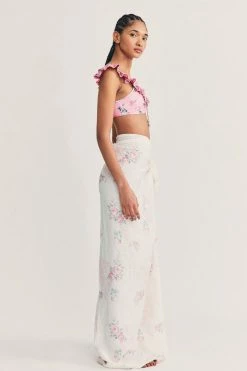 LoveShackFancy Rosa Beaux Linen Beach Throw 12 LoveShackFancy Rosa Beaux Linen Beach Throw