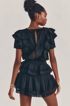 LoveShackFancy Stella Mini Dress