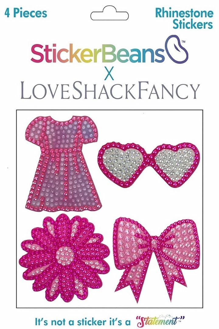 Little Girls LoveShackFancy Sticker 4-Pack 3 Little Girls LoveShackFancy Sticker 4-Pack