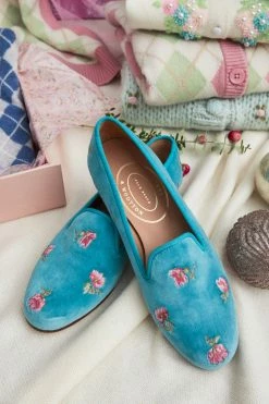 LoveShackFancy X Stubbs & Wootton Roses Slipper Shoes