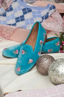 LoveShackFancy X Stubbs & Wootton Roses Slipper Shoes