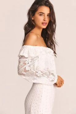 LoveShackFancy Dorabella Crop Top 11 LoveShackFancy Dorabella Crop Top