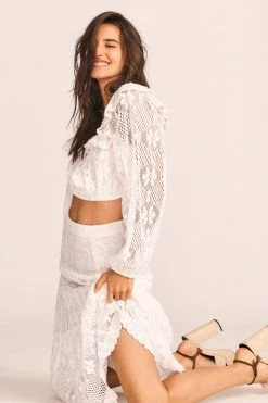 LoveShackFancy Dorabella Crop Top 12 LoveShackFancy Dorabella Crop Top